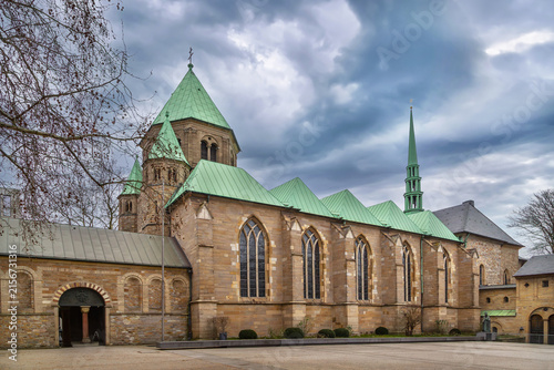 Obraz na plátně Essen Minster in Germany, side view