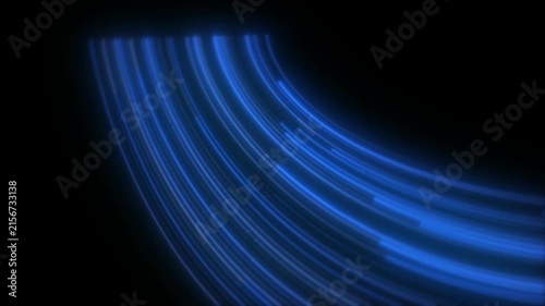 Dynamic Air Conditioner Cooling Wind with Blue Air Stream Motion and Expanding Flow