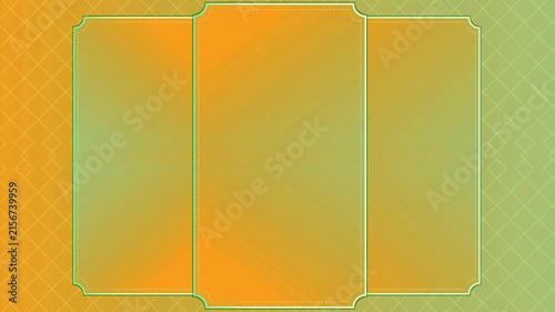 Elegant Trifold Template with Gradient Background and Geometric Pattern
