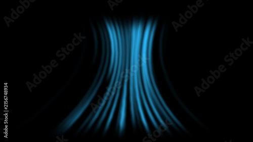 Air Conditioning Cooling Air Flow with Vibrant Blue Light Waves,  Air Conditioning Cooling Wind with Flowing Blue Air Streams