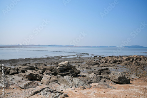 Canvastavla 돌,자갈,갯바위,갯벌,그물,수기해변,해당화꽃길,시도,북도면,옹진군,인천