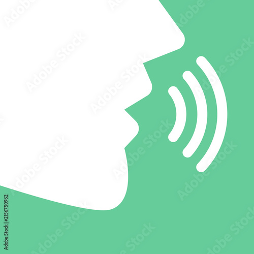 Vector Illustration of Voice Command or Speech Recognition Concept