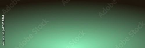 Panoramic Bright Mint Green Bottom Origin Radial Gradient Background - Horizontal Semi Radial Glow Light