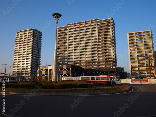 豊田市名鉄豊田新線浄水駅前の風景