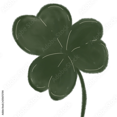 Quadro su tela lucky four leaf clover
