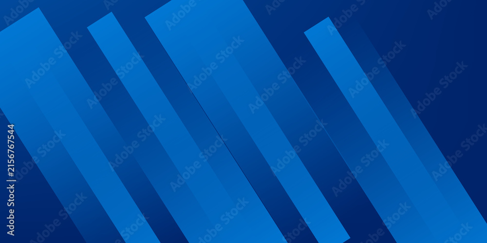 Obraz premium Abstract blue background with glowing geometric lines. Modern blue gradient square shape design. Futuristic technology concept. Suit for brochure,
