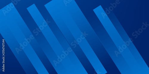 Bild auf Leinwand Abstract blue background with glowing geometric lines