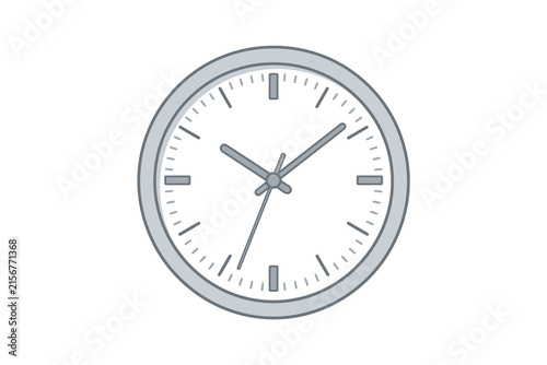 Fotografie Analog Wall Clock Vector Illustration