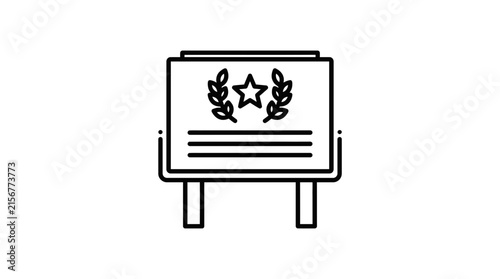 Billboard Award Icon Vector
