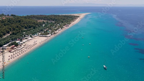 Turquoise waters beside Possidi beach