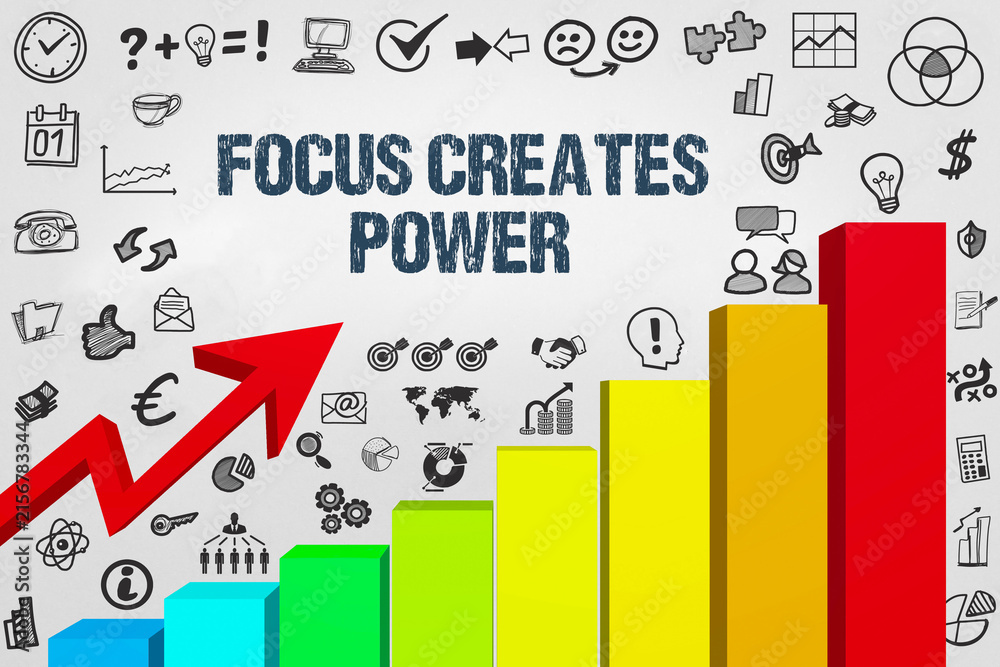 Fototapeta premium Focus creates Power