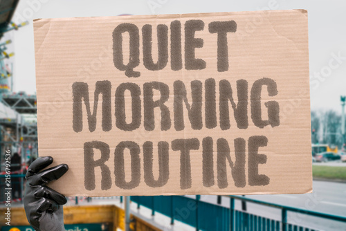 Fotografie "Quiet Morning Routine" He slams cabinets at 6AM every day