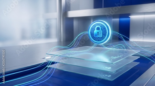 Cybersecurity Digital Lock and Fingerprint Authentication with Encrypted Data