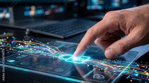 Cybersecurity Data Protection and Secure Digital Access Concept