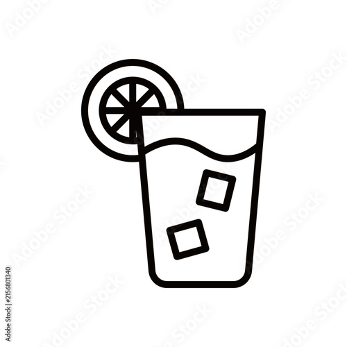 Lemonade outline icon