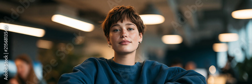 Young female entrepreneur in the office