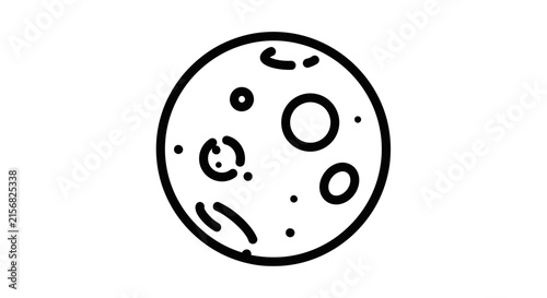 Fotografie Simple Moon Icon