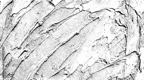 Diagonal trowel strokes plaster texture on transparent background for architectural design.