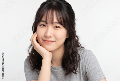 Beautiful Young Asian Woman Smiling at the Camera