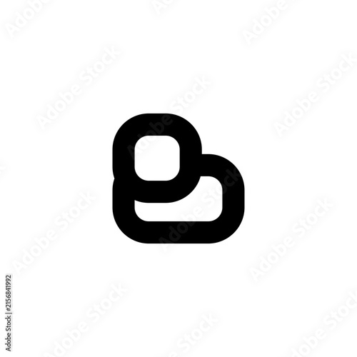 Minimalist Abstract Interlocking Geometric Logo Icon