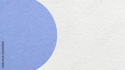 Cuadro en lienzo White paper texture background with pastel blue semicircle and copy space for ba