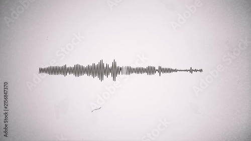 Vintage Retro White Audio Graphic Equalizer
Retro vintage old design background with white noise graphic equalizer for vj loops and past music sequences