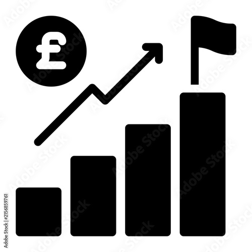 profit glyph icon