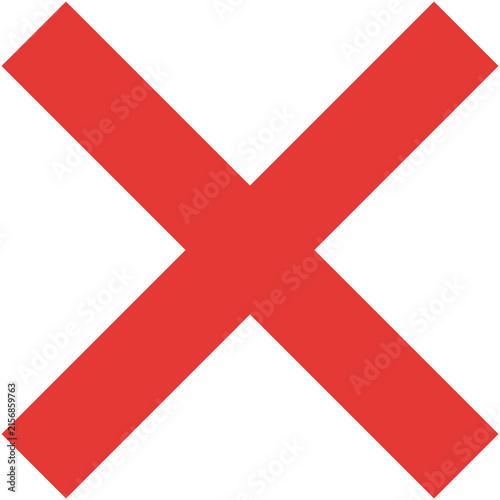 Gradient X letter icon, cross mark symbol isolated on white background