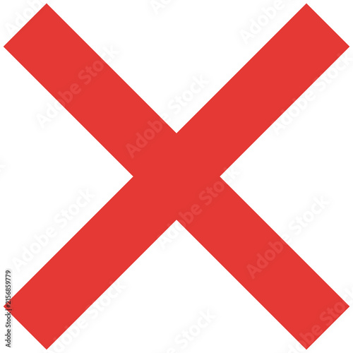 Gradient X letter icon, cross mark symbol isolated on white background