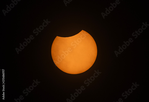 Partial Solar Eclipse maximum through the clouds - August 12, 2026, Ottawa, Ontario, Canada