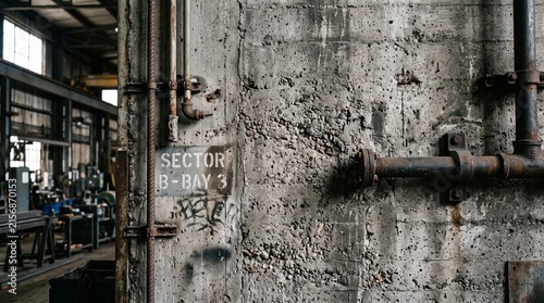 Rough concrete wall, industrial texture