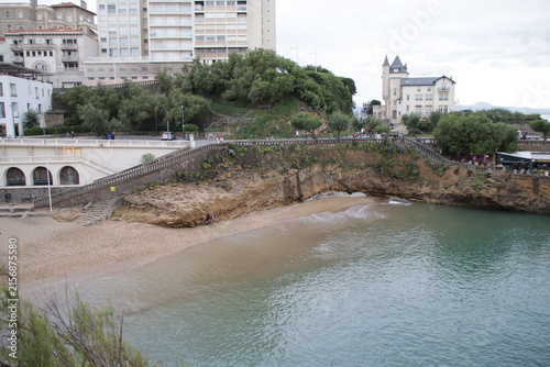 Quadro su tela atlantic ocean in biarritz at the pays basque in france