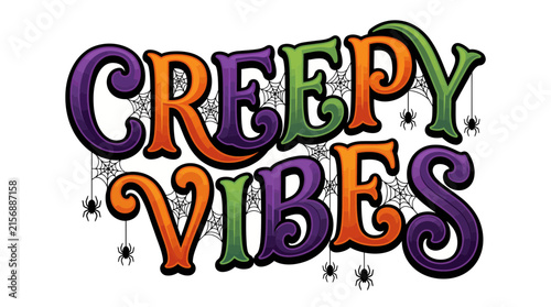Haunted text design with spooky tree branches and bats for Halloween holiday graphics.