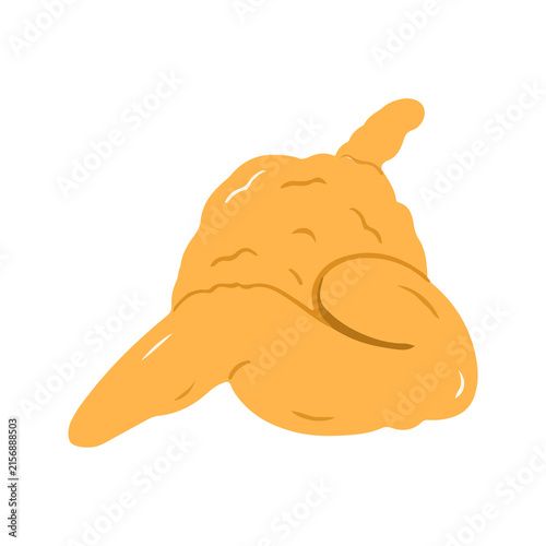 Crispy Fried Chicken Wing Illustration
