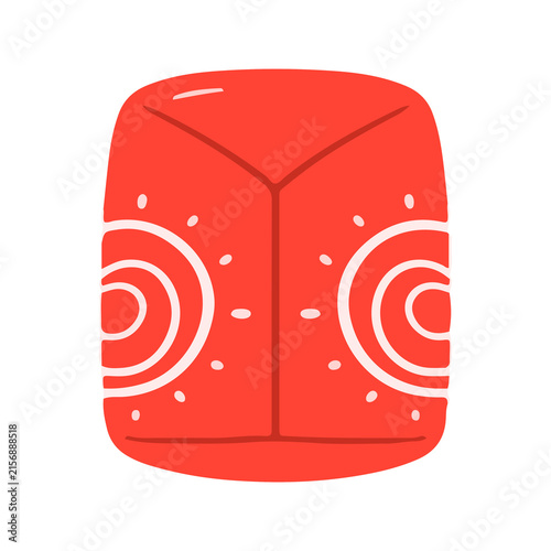 Red Abstract Patterned Food Package Box