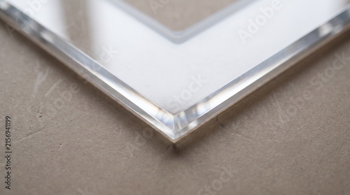 Acrylic Set Square On Board For Back To School Education Concept