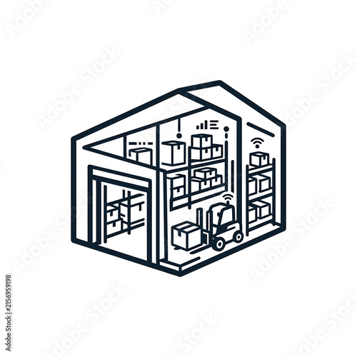 Industry smart factory icon set featuring automation, robotics, AI security, logistics, manufacturing, and sustainable production (2)