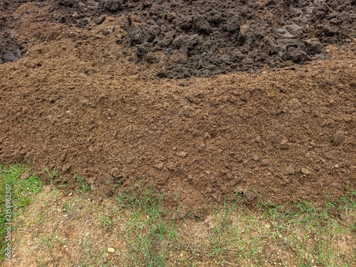 Cuadro en lienzo Compost made from animal manure.