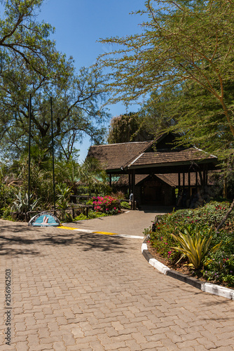 Safari lodges in Kenya. Africa's tourist landscapes