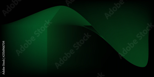 Dark green neon gradient ribbed glass. Vector ribbed glass texture background. Mesh gradient. acrylic ribbed bath surface. Reeded glass background semitransparent overlay. Bath wall window