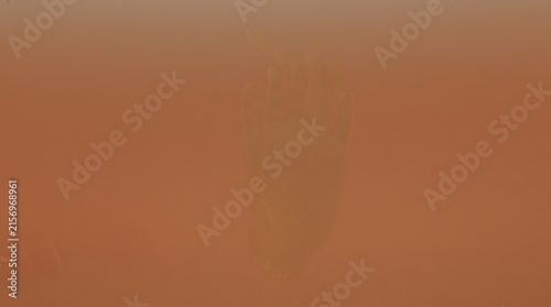 Abstract terracotta brown background with soft gradient texture for minimalist design