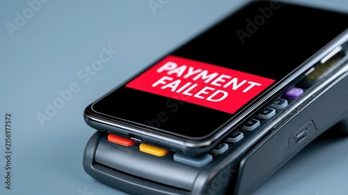 Payment Failed Screen on Mobile Device