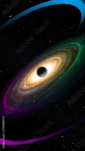 Vibrant spiral galaxy with bright core and colorful arms.
