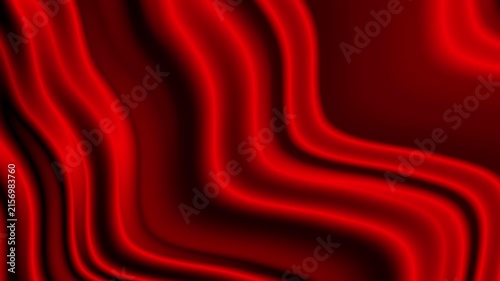 Radiant Crimson Wave Energy Loop - Bright Scarlet Fluid Motion Background