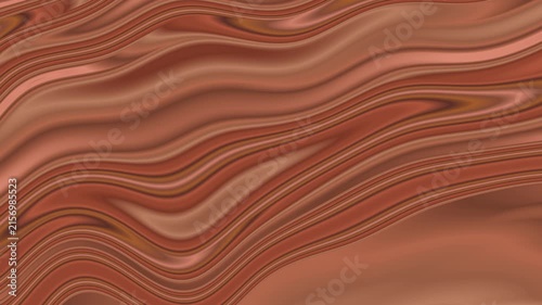 Warm Terracotta Wood Grain Fluid Motion Loop - Natural Amber Wave Backdrop