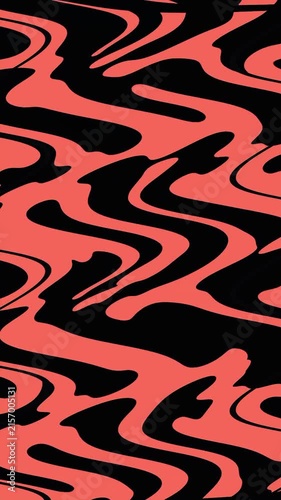 Abstract Orange Red Liquid Swirl Pattern Dark Psychedelic Flow Background Template