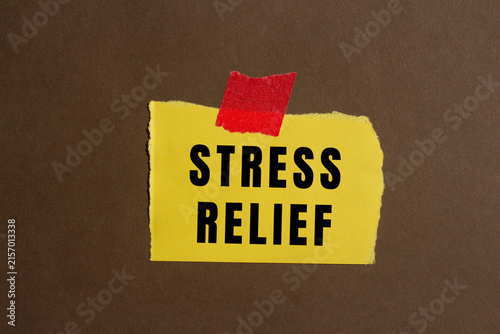Fotografie Stress Relief text concept photo
