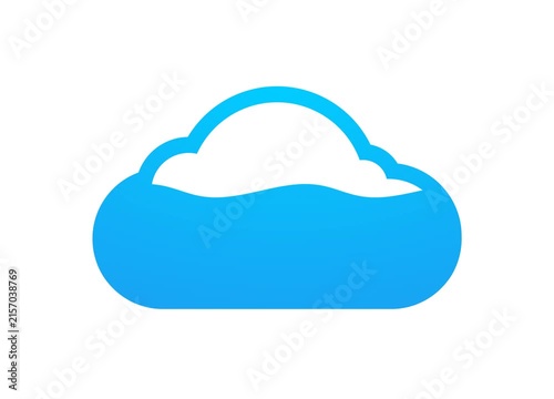 Cloud Storage Filling Level Animation on Transparent Background