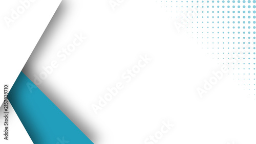 Konstfotografi Abstract geometric background featuring layered angular shapes, soft shadows, halftone dots, and generous copy space