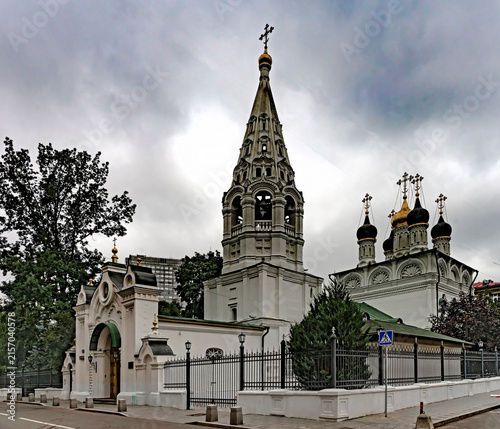 Photography Transfiguration church in Moscow, built in 1711. Moscow, Russia